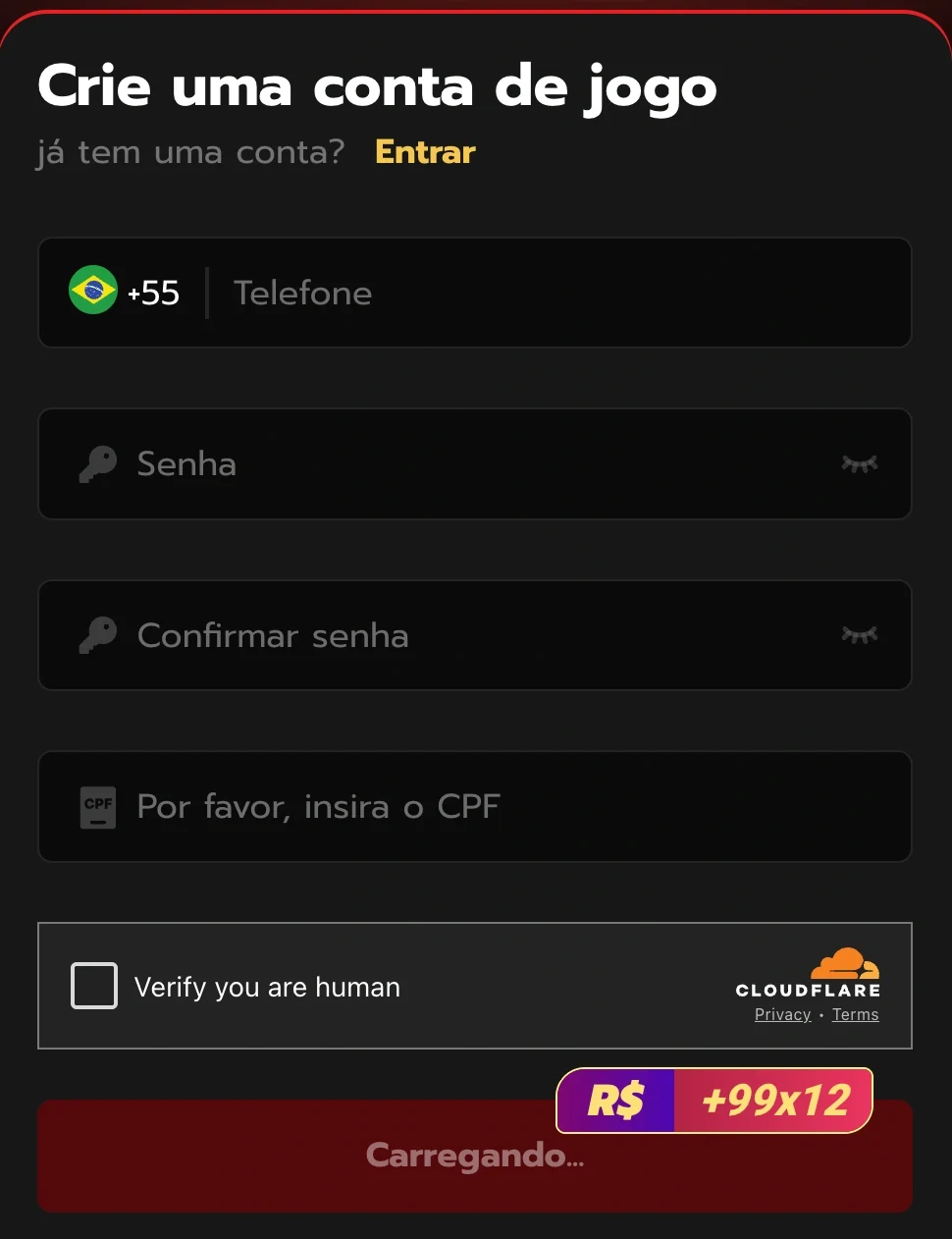 registro e login